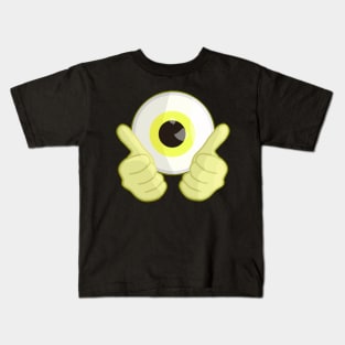 Thumbs up for eyes Yellow Kids T-Shirt